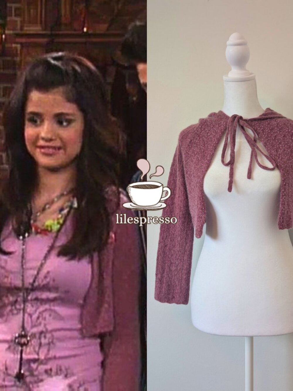 RARE free people purple crop cardigan ASO alex russo wizards of waverly place S